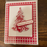 5-Pack, Assorted Handmade Christmas Cards W/Envelopes