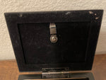 Vintage Cottage Garden Tiny Black Rope Jewelry Box 4.5’ x 3.5”