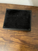 Vintage Cottage Garden Tiny Black Rope Jewelry Box 4.5’ x 3.5”