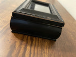 Vintage Cottage Garden Tiny Black Rope Jewelry Box 4.5’ x 3.5”