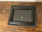 Vintage Cottage Garden Tiny Black Rope Jewelry Box 4.5’ x 3.5”