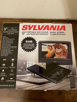 Sylvania Black 9" Portable Swivel Screen DVD Player SDVD9020