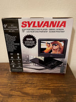 Sylvania Black 9" Portable Swivel Screen DVD Player SDVD9020