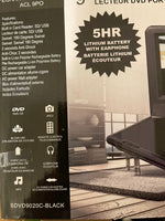 Sylvania Black 9" Portable Swivel Screen DVD Player SDVD9020