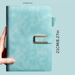 Vintage A5 Leatherbound Notebook with Personalized Soft Cover and Bookmark