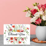 Floral Enchantment Thank You Folded Cards