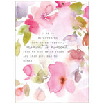 Watercolor Pastel Flowers - Inspirational Birthday Card
