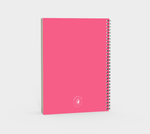 Abstract Pink Colorburst Notebook (Without Cover)