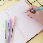 Cute Ballpoint Pen Macaroon Color Blue Ink 0.7 Mm Smooth Writing Tools School Ball Point Pen
