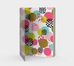 Abstract Pink Colorburst Notebook (With Cover)