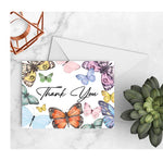 Graceful Butterfly Thank You Notecards (8 pack)